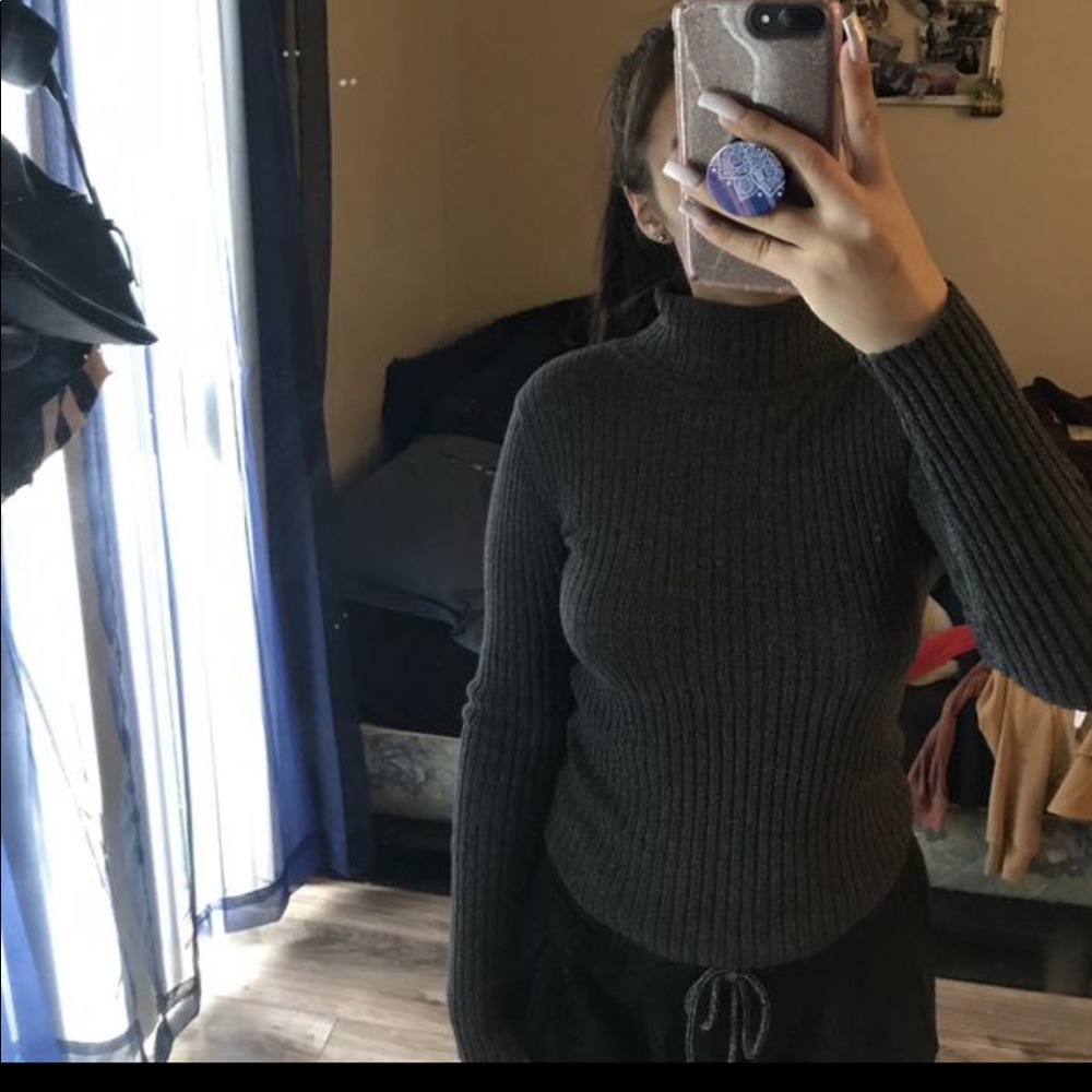 Turtle Neck Sweater Shirt